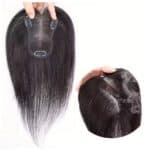 Γυναικείο Topper Τουπέ κορυφής μαλλιών από φυσική τρίχα  Full lace ( ραμμένο σε διαφάνεια ) - Φυσικό μαύρο 12 inches - Image 3