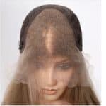 Γυναικεία περούκα Full lace 13x6 (αόρατη εφαρμογή) σε καστανό ανοιχτό χρώμα συνθετική υψηλής ποιότητας 18 inches - Image 3