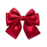 Clip -Κοκαλάκι μαλλιών Σάτεν μεγάλος φιόγκος 13cm - Glossy Red