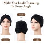 Γυναικείο Υφασμάτινο  Μαλακό Τουρμπάνι  μαλλιών Brown - Image 2