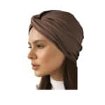 Γυναικείο Υφασμάτινο  Μαλακό Τουρμπάνι  μαλλιών Brown