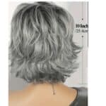 Γυναικεία περούκα κυματιστή σε καστανοκόκκινο χρώμα  συνθετική υψηλής ποιότητας 11 inches - Image 2