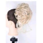 Ποστίς Κότσος με λάστιχο και αφέλειες συνθετική τρίχα υψηλής ποιότητας - Ξανθό με ανταύγειες χρώμα - Image 2