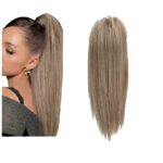 Ποστις Αλογοουρά curly Ponytail συνθετική τρίχα υψηλής ποιότητας με κλάμερ- Ξανθό σκούρο με ανταύγειες 16 inches