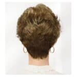 Γυναικεία περούκα σγουρή σε Καστανό σκούρο χρώμα  συνθετική υψηλής ποιότητας 8 inches - Image 3