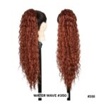 Ποστίς Αλογοουρά  Ponytail συνθετική τρίχα Kanekalon υψηλής ποιότητας με χτενάκι φωλιά- Water Wave Κόκκινο #350 71cm