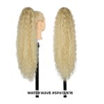 Ποστίς Αλογοουρά  Ponytail συνθετική τρίχα Kanekalon υψηλής ποιότητας με χτενάκι φωλιά- Water Wave Ξανθό #SP613K16 71cm