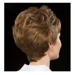 Γυναικεία περούκα σγουρή σε Καστανό σκούρο χρώμα  συνθετική υψηλής ποιότητας 8 inches - Image 2