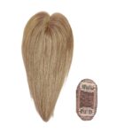 Γυναικείο Topper Τουπέ κορυφής μαλλιών από φυσική τρίχα  -Ξανθό σκούρο 10 inches