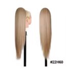 Ποστίς Αλογοουρά  Ponytail συνθετική τρίχα Kanekalon υψηλής ποιότητας με χτενάκι φωλιά- Ίσια Ξανθό σκούρο #22H60 71cm