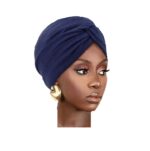 Γυναικείο Υφασμάτινο  Μαλακό Τουρμπάνι  μαλλιών Navy blue