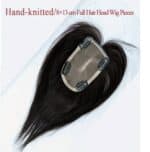 Γυναικείο Topper Τουπέ κορυφής μαλλιών από φυσική τρίχα  με διάφανη βάση - Φυσικό μαύρο 8 inches - Image 3