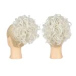 Ποστίς Κότσος Dalia συνθετική τρίχα Kanekalon υψηλής ποιότητας με φωλιά και χτενάκια τοποθέτησης- Ξανθό πλατίνα 8 inches