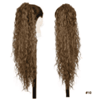 Ποστίς Αλογοουρά  Ponytail συνθετική τρίχα Kanekalon υψηλής ποιότητας με χτενάκι φωλιά- Water Wave Καστανό #10 71cm