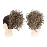 Ποστίς Κότσος Dalia συνθετική τρίχα Kanekalon υψηλής ποιότητας με φωλιά και χτενάκια τοποθέτησης- Καστανό Toffee 8 inches