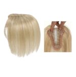 Γυναικείο Topper Τουπέ κορυφής μαλλιών από φυσική τρίχα  - Ξανθό ανοιχτό 10 inches
