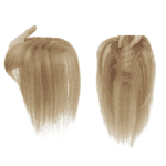 Γυναικείο Topper Τουπέ κορυφής μαλλιών από φυσική τρίχα  - Σκούρο ξανθό 10 inches