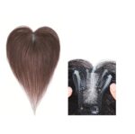 Γυναικείο Topper Τουπέ κορυφής μαλλιών από φυσική τρίχα  - Καστανό 12 inches