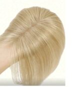 Γυναικείο Topper Τουπέ κορυφής μαλλιών από φυσική τρίχα  - Ξανθό ανοιχτό 10 inches - Image 3
