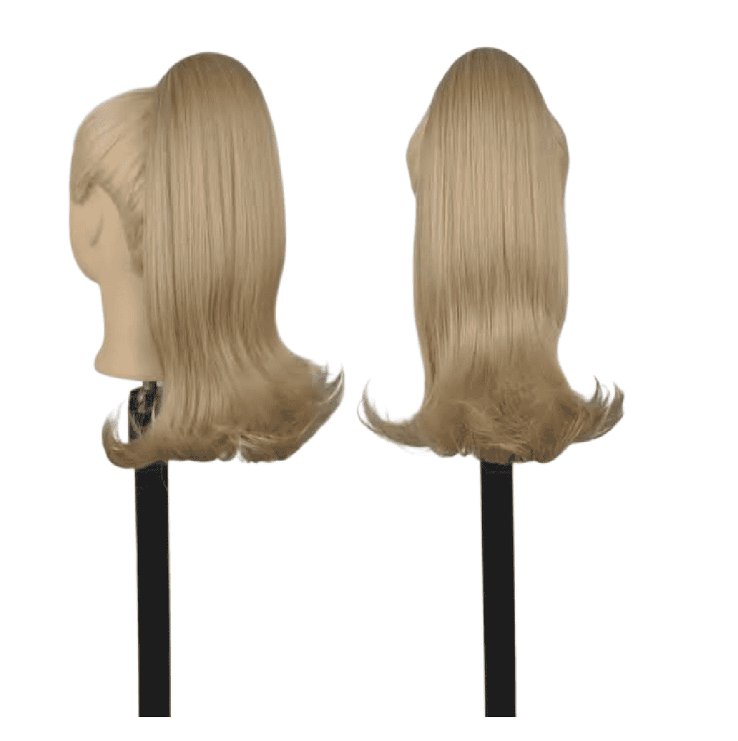 kanekalon-berta-straght-14-inches-22-h-60-blonde Ποστίς Αλογοουρά Ponytail συνθετική τρίχα Kanekalon υψηλής ποιότητας με Φωλιά και χτενάκι - Ίσια Ξανθό με ανταύγειες #22H60 35cm - Image 1