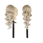 Ποστίς Αλογοουρά  Ponytail συνθετική τρίχα Kanekalon υψηλής ποιότητας με χτενάκι φωλιά- Loose Curl Ξανθό με πλατίνα #103/60 50cm