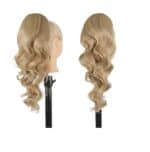 Ποστίς Αλογοουρά  Ponytail συνθετική τρίχα Kanekalon υψηλής ποιότητας με χτενάκι φωλιά- Loose Curl Ξανθό σκούρο #K16 50cm