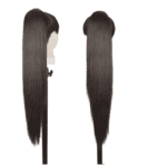 Ποστίς Αλογοουρά  Ponytail συνθετική τρίχα Kanekalon υψηλής ποιότητας με Φωλιά και χτενάκι - Ίσια Καστανό σκούρο χρώμα #4 71cm