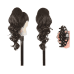 Ποστίς Αλογοουρά  Ponytail συνθετική τρίχα Kanekalon υψηλής ποιότητας με Κλάμερ- Loose curl Καστανο  #6 50cm