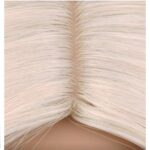 Γυναικεία περούκα σε Ξανθό πλατινέ χρώμα συνθετική υψηλής ποιότητας 26 inches - Image 3