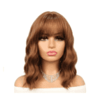 Γυναικεία περούκα σε Curly Καστανοκόκκινο χρώμα συνθετική υψηλής ποιότητας 14 inches