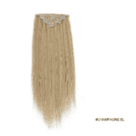 Τρέσα 7 τεμαχίων με  κλιπ για έξτρα όγκο συνθετικής τρίχας Kanekalon - Ξανθό champagne Blonde 60 cm