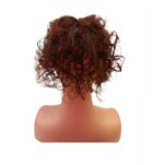 Γυναικείο Topper Τουπέ κορυφής μαλλιών από φυσική τρίχα  - Καστανό σπαστό μπούκλα 10 inches - Image 2