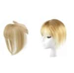 Γυναικείο Topper Τουπέ κορυφής μαλλιών από φυσική τρίχα  Full lace ( ραμμένο σε διαφάνεια ) - Ξανθό σκούρο 25cm