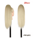 Ποστίς Αλογοουρά  Ponytail συνθετική τρίχα Kanekalon υψηλής ποιότητας με Φωλιά και χτενάκι - Ίσια Ξανθό # Tk16/613 50cm