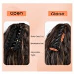 Ποστίς Αλογοουρά curly Ponytail συνθετική τρίχα υψηλής ποιότητας με κλάμερ - Καστανό μελί με ανταύγειες χρώμα 30 cm - Image 3