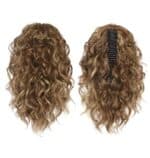 Ποστίς Αλογοουρά curly Ponytail συνθετική τρίχα υψηλής ποιότητας με κλάμερ - Καστανό σαντρέ 30 cm