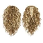 Ποστίς Αλογοουρά curly Ponytail συνθετική τρίχα υψηλής ποιότητας με κλάμερ - Σκούρο ξανθό με ανταύγειες 30 cm