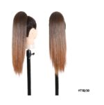 Ποστίς Αλογοουρά  Ponytail συνθετική τρίχα Kanekalon υψηλής ποιότητας με Φωλιά και χτενάκι - Ίσια Καστανό Ombre χρώμα #T1b/30 50cm