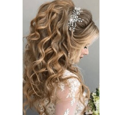 bridal hair-wedding