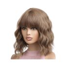 Γυναικεία περούκα σε καστανό ανοιχτό χρώμα συνθετική υψηλής ποιότητας 14 inches