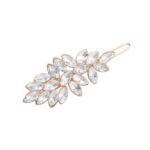 Νυφικό κλιπ με  κρυσταλλάκια σε χρυσό χρώμα 5cm