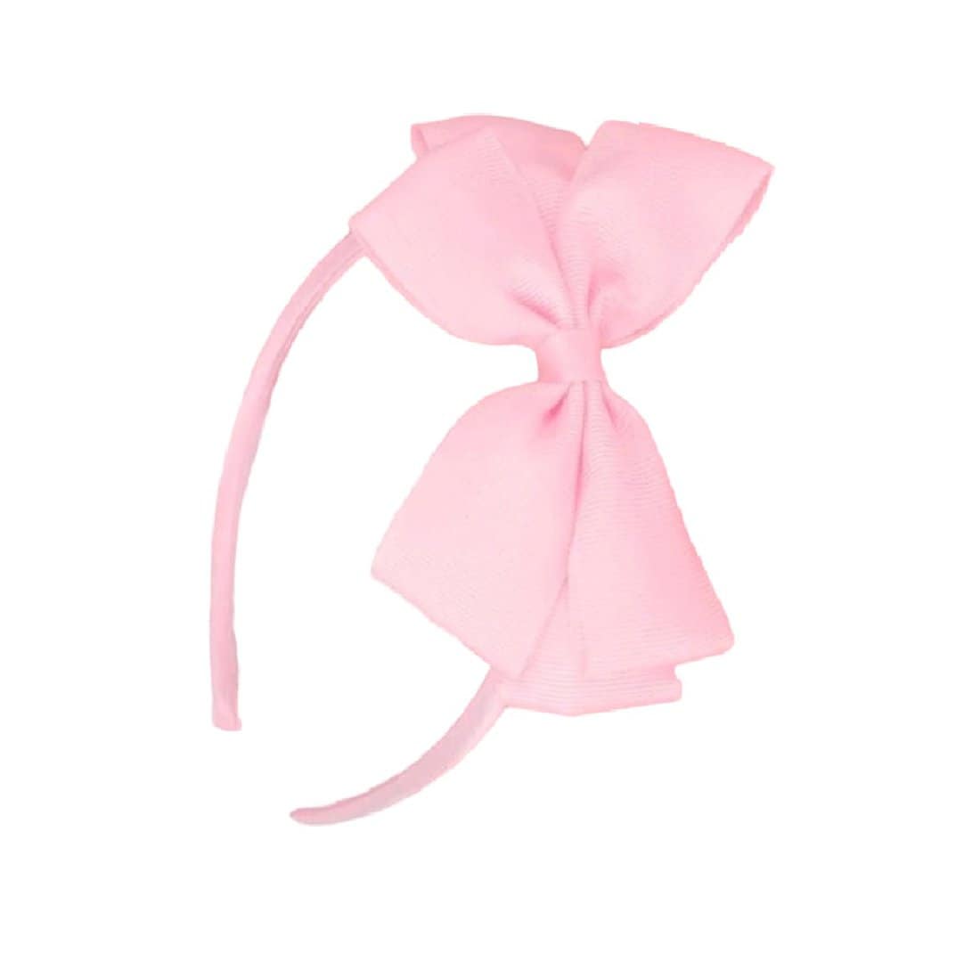 pink-headband-bow-baby-girl Παιδική Στέκα Μαλλιών One colour μεγάλος φιόγκος Pink - Image 1