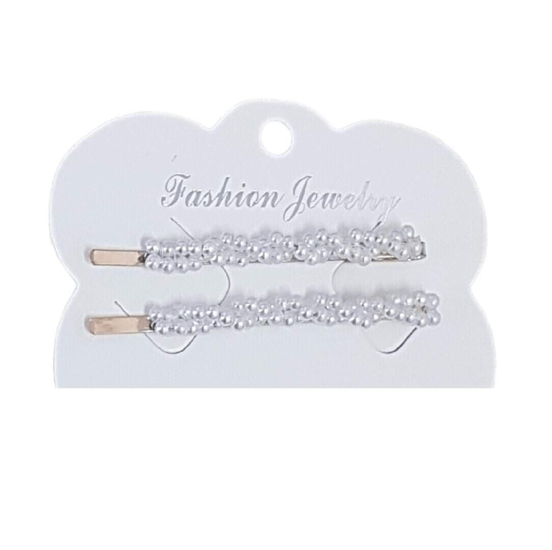 gold-pin-set-pearls Σετ 2 τμχ Νυφικό τσιμπιδάκι με περλίτσες σε χρυσό χρώμα - Image 1