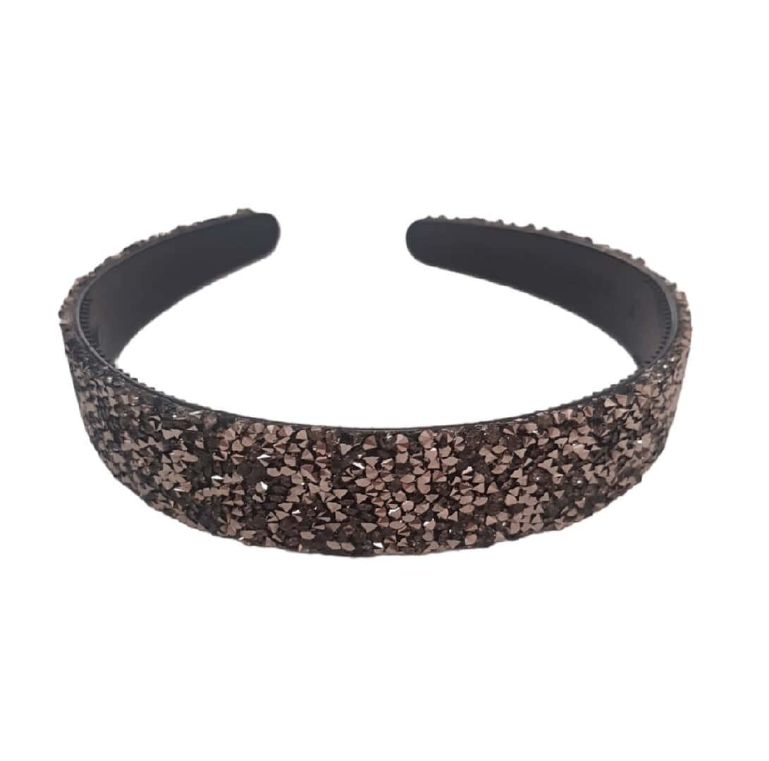 strass-headband-black-silver Γυναικεία-Παιδική Στέκα μαλλιών Black Silver Strass - Image 1