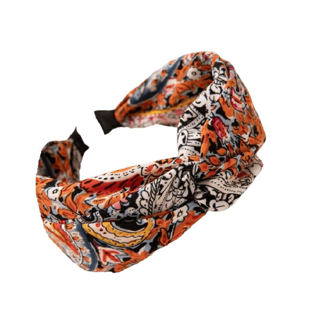 boho-style-orange-heaband-woman-girl Γυναικεία-Παιδική Στέκα μαλλιών Boho style 01 - Image 1