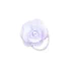 Παιδικό Λάστιχο - Κοκαλάκι μαλλιών Rose 5cm White