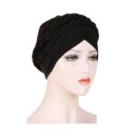 Γυναικείο  Μαλακό Τουρμπάνι  μαλλιών braid - Black (Μαύρο)