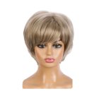 Γυναικεία περούκα ξανθό  χρώμα συνθετική υψηλής ποιότητας 11 inches