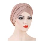 Γυναικείο Υφασμάτινο  Μαλακό Τουρμπάνι  μαλλιών only Beige Braid (μπεζ)