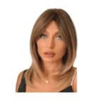 Γυναικεία περούκα σε καστανόξανθο ombre  χρώμα συνθετική υψηλής ποιότητας 16 inches